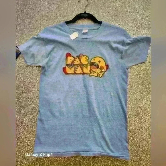 Source Unknown Tops - 1970s VINTAGE PAC MAN T  SHIRT